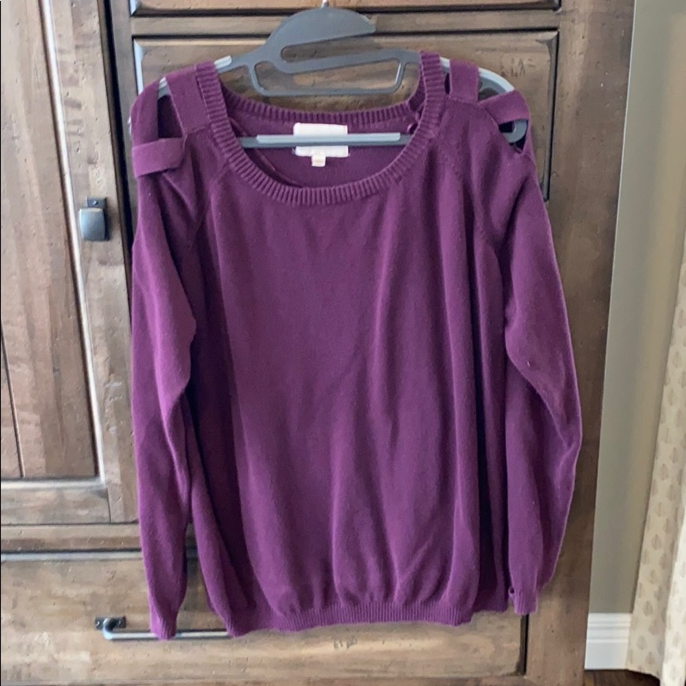 Skies Are Blue Purple Sweater